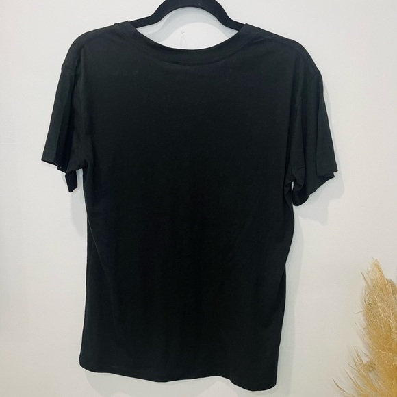 GOODIE TWO SLEEVES• Women’s Cotton Rainbow Lips Black Short Sleeve Graphic Tee S - Picture 4 of 5